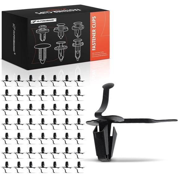 A-Premium 50 PCS Car Retainer Fastener Push Pin Clips Compatible with Chevrolet Malibu Impala Camaro Suburban Corvette Blazer Caprice C10 C20 Suburban 1500 Biscayne Brookwood 3B - for 9.5mm