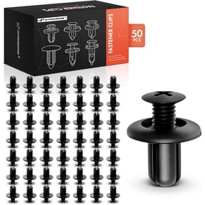 A-Premium 50PCS Nylon Bumper Fender Liner Retainer Push Clip Fasteners Compatible with Hyundai Elantra, Sonata, Santa Fe, Accent, Tucson & Kia Soul, Optima, Sorento, Sportage & Mazda CX-5, 3, 6, CX-9
