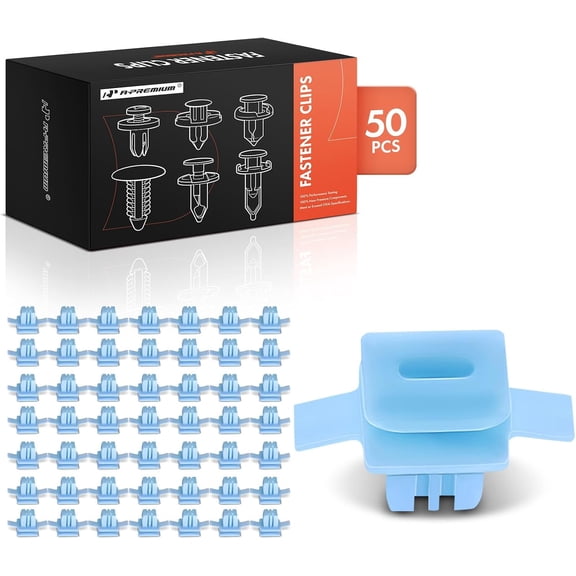 A-Premium 50PCS Exterior Fender Molding Retainer Clips - Compatible with Honda Civic 2012 Pilot 16-21 Ridgeline 17-21 Insight 10-14 Passport 19-21 Acura MDX 22-24 - Auto Car Nylon Push Pin Fastener