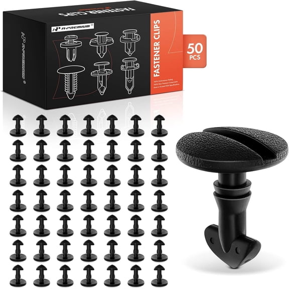A-Premium 50PCS Nylon Fasteners Tow Bracket Cover Clip Compatible with Land Rover Range Rover Sport 2006-2009, LR4 2010-2016, LR2 2008-2015, LR3 2005-2009