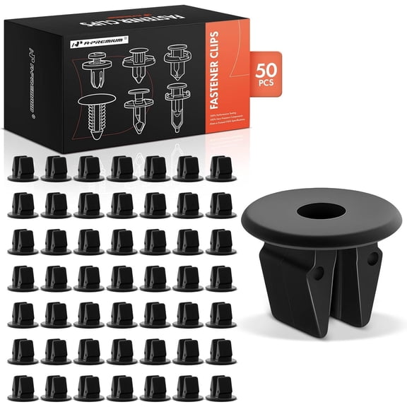A-Premium 50PCS Nylon Fender Apron Nut Retainer Clips Compatible with Kia Soul, Optima, Sorento, Forte, Sportage, Rio, Sedona, NIRO, Cadenza, Rondo, Amanti, Forte Koup, Spectra5 - for 8.5mm Hole