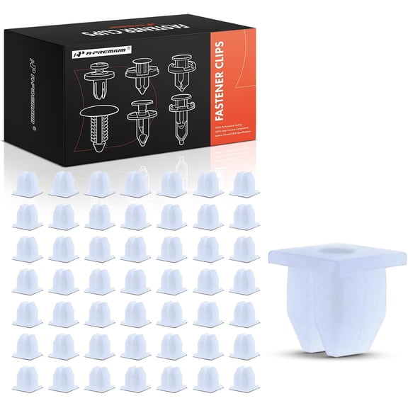 A-Premium 50PCS Nylon Front & Rear Bumper & Fender Nut Retainer Clips Compatible with Hyundai Elantra 1992-1995/2009-2016, Sonata 2006-2019, Genesis, Azera, Equus, XG300, XG350, Elantra Coupe
