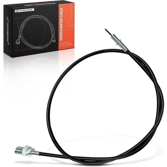 A-Premium 55 inch Speedometer Cable Compatible with Ford Mustang 1969-1970 1972 1979-1984, Ranger 1983-1988, Thunderbird 1980-1982, Granada, Fairmont, Escort, EXP, Bronco II, 2.8L 3.3L 4.2L 5.0L