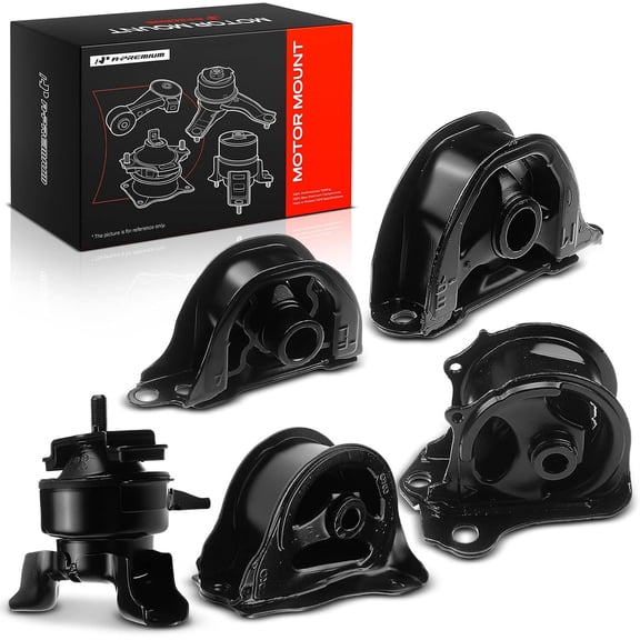 A-Premium 5PCS Engine Motor Mount and Transmission Mount Kit Compatible with Honda CR-V 1998 1999 2000 2001 L4 2.0L, Manual Transmission, Replece# 50842ST0N10, 50805S04000