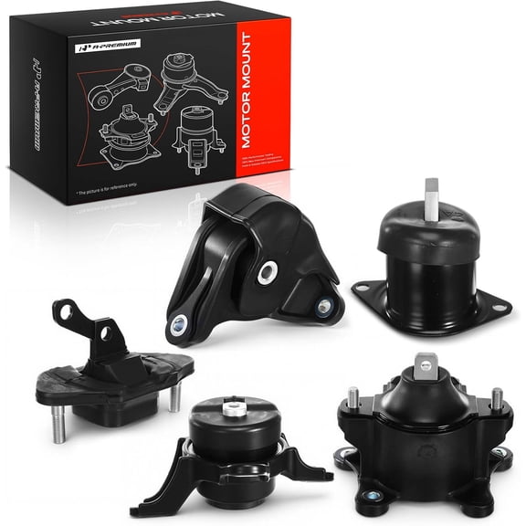 A-Premium 5PCS Engine Motor Mount and Transmission Mount Set Compatible with Honda Accord 2008-2012, Crosstour 2012-2015 & Acura TSX 2009-2014, L4 2.4L Only, Replace# 50870-TA0-A01 50870TA0A01