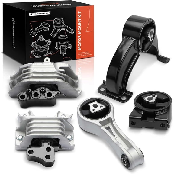 A-Premium 5PCS Engine Motor Mount and Transmission Mount Set Compatible with Chrysler 200 2013-2014 & Dodge Avenger 2012-2014, 2.4L, Automatic 6 Speed Transmission, Replace# 05147129AD