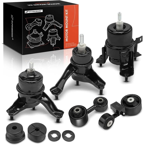 A-Premium 5PCS Engine Motor Mount and Transmission Mount and Torque Strut Mount Kit Compatible with Toyota Camry 2007 2008 2009, 2.4L, Automatic Transmission, Replace# 123640H010, 1236428020
