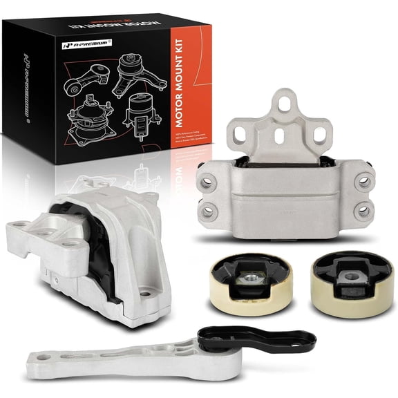 A-Premium 5PCS Engine Motor Mount and Transmission Mount and Torque Strut Mount Kit Compatible with Volkswagen Passat 2012-2018 3.6L & Audi TT Quattro 2008-2009 3.2L Automatic Transmission