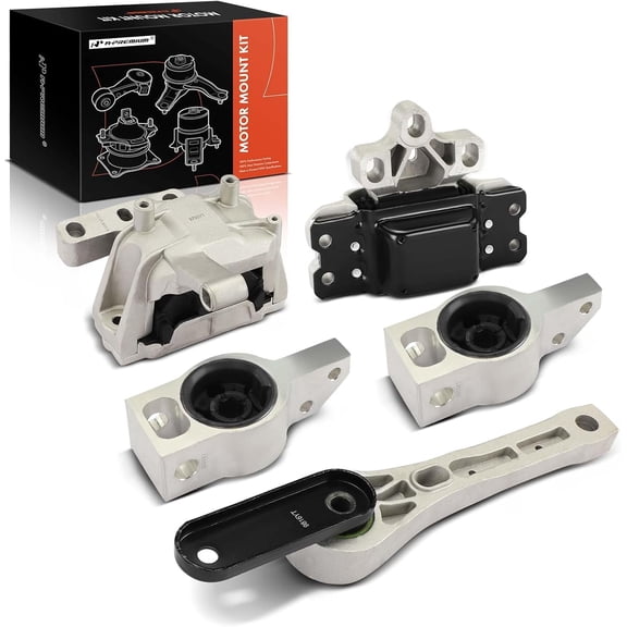 A-Premium 5PCS Engine Motor Mount and Transmission Mount and Torque Strut Mount Kit Compatible with Volkswagen Tiguan 2009-2017 & Audi Q3/Q3 Quattro 2015-2018, 2.0L, Automatic Transmission Only