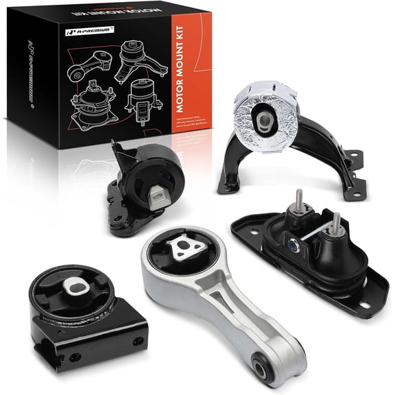 A-Premium 5PCS Engine Motor Mount Transmission Mount and Torque Strut Mount Set Compatible with Chrysler 200 & Dodge Avenger 2011 2012 2013 2014 3.6L FWD Automatic Transmission Replace# 4766475AC