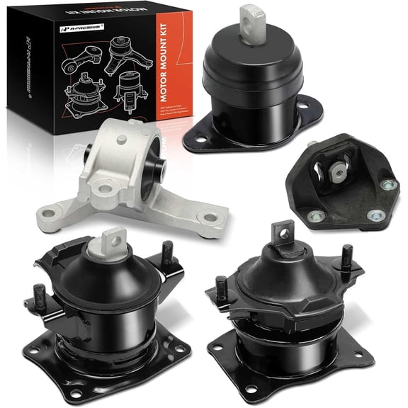 A-Premium 5PCS Engine Motor Mount and Transmission Mount Set Compatible with Acura TL 2007-2008 3.2L 3.5L, Automatic Transmission