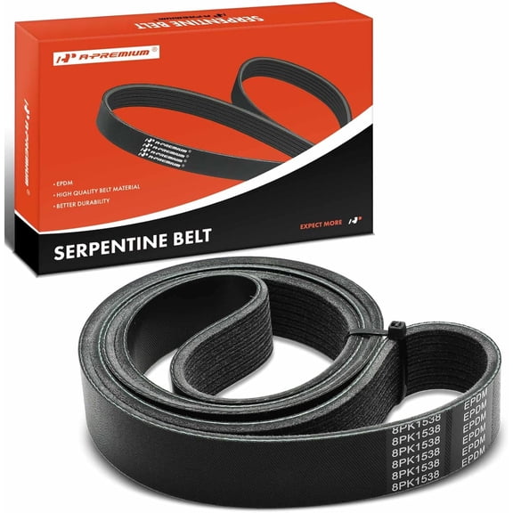 A-Premium 60.59 Inch Engine Serpentine Drive Belt Compatible with Ford, Freightliner, International Harvester, Autocar & Sterling Truck Cars - CL9000, L9000, B2, FL80, 2554, 2574, 9100i SBA & More