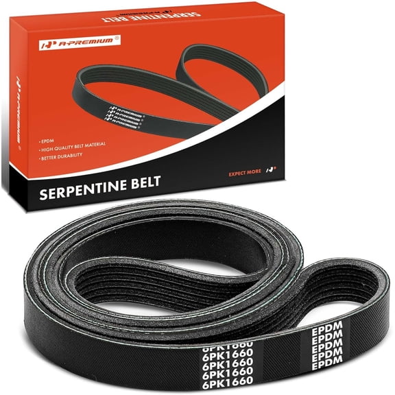 A-Premium 65.16 Inch Engine Serpentine Drive Belt Compatible with Subaru Legacy Outback 2010 2011 2012 GAS 2.5L
