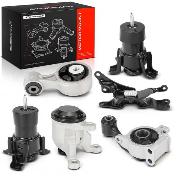 A-Premium 6PCS Engine Motor Mount and Transmission Mount and Torque Strut Mount Kit Compatible with Nissan Altima 2007-2012, Maxima 2009-2014, 3.5L, Replace# 113509N00A, 11350JP00B