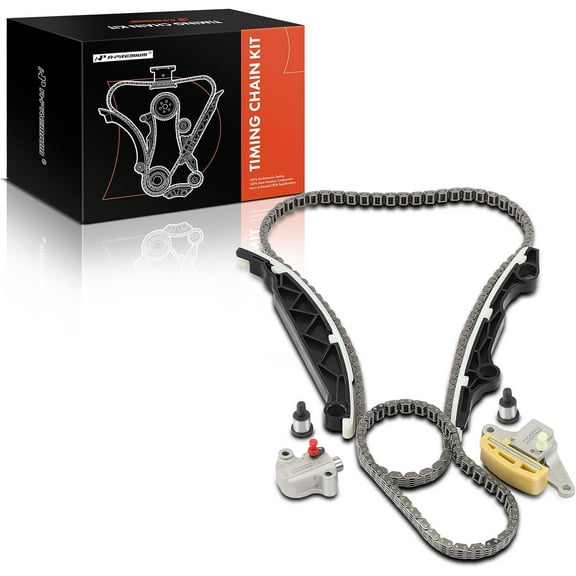 A-Premium 6PCS Engine Timing Chain Kit W/Guide & Sprocket Compatible with Nissan & Infiniti - Altima 2014-2018, Rogue 2014-2016, Murano 2016, Pathfinder 2014-2015, QX60 2014-2017 - L4 2.5L