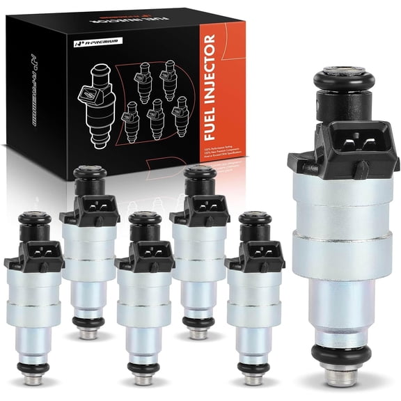 A-Premium 6PCS Fuel Injectors Compatible with BMW 528e 1982-1987, 325 1986-1987, 325e 1984-1987, 325es 1986-1987 & Dodge Monaco 1990-1991 & Eagle Premier 1988 1989 1990 1991, 2.7L 3.0L