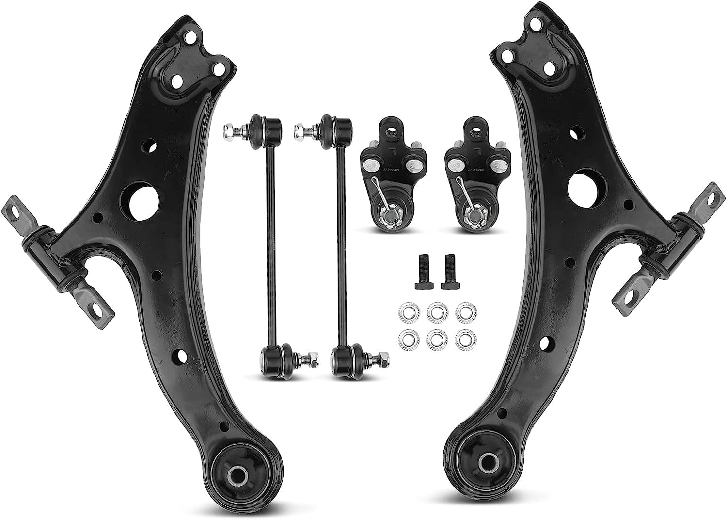 A-Premium 6Pcs Front Suspension Kit Lower Control Arm Ball Joint Sway Bar  Link Compatible with Toyota Camry 2002-2006 Solara 2004-2008 Highlander