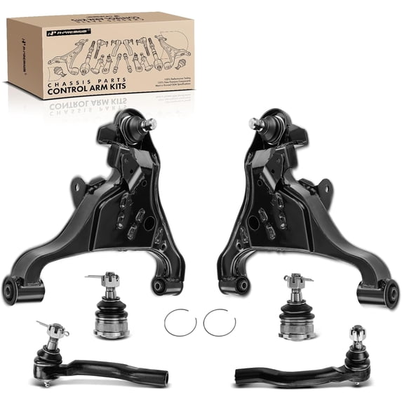 A-Premium 6Pcs Front Suspension Kit, Lower Control Arm Upper Ball Joint Outer Tie Rod End, Compatible with Nissan Frontier 2005-2018, Pathfinder 2005-2012, Xterra 2005-2015