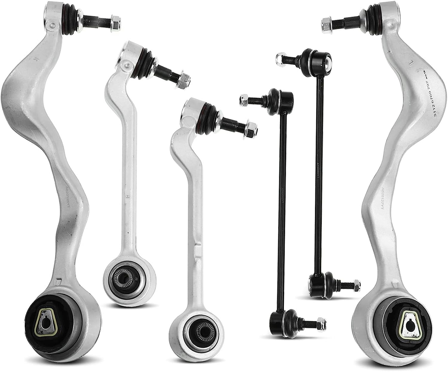 A-Premium 6Pcs Front Lower Control Arms and Ball Joints Assembly Sway Stabilizer Bar Links Outer Tie Rod Ends Compatible with Nissan Se : A-Premium 6Pcs Front Suspension Kit, Lower Control Arm
