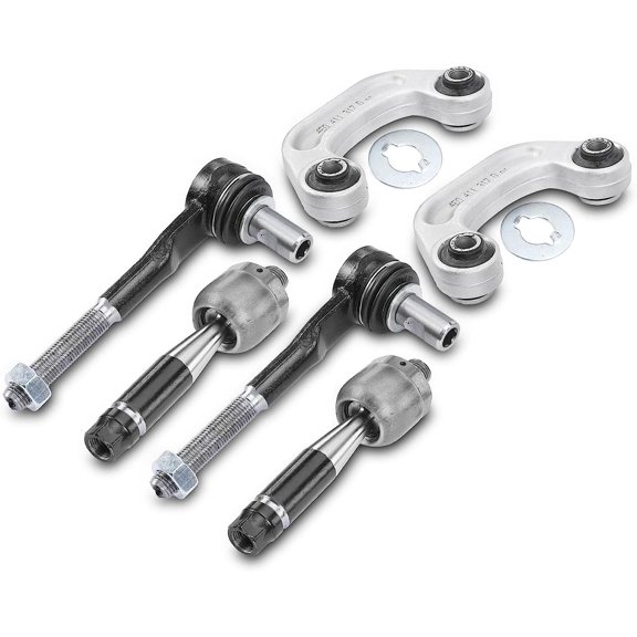 A-Premium 6Pcs Front Suspension Kit, Stabilizer Bar Link, Tie Rod End Compatible with Audi A6 A6 Quattro 2005-2011, S6 2010-2011