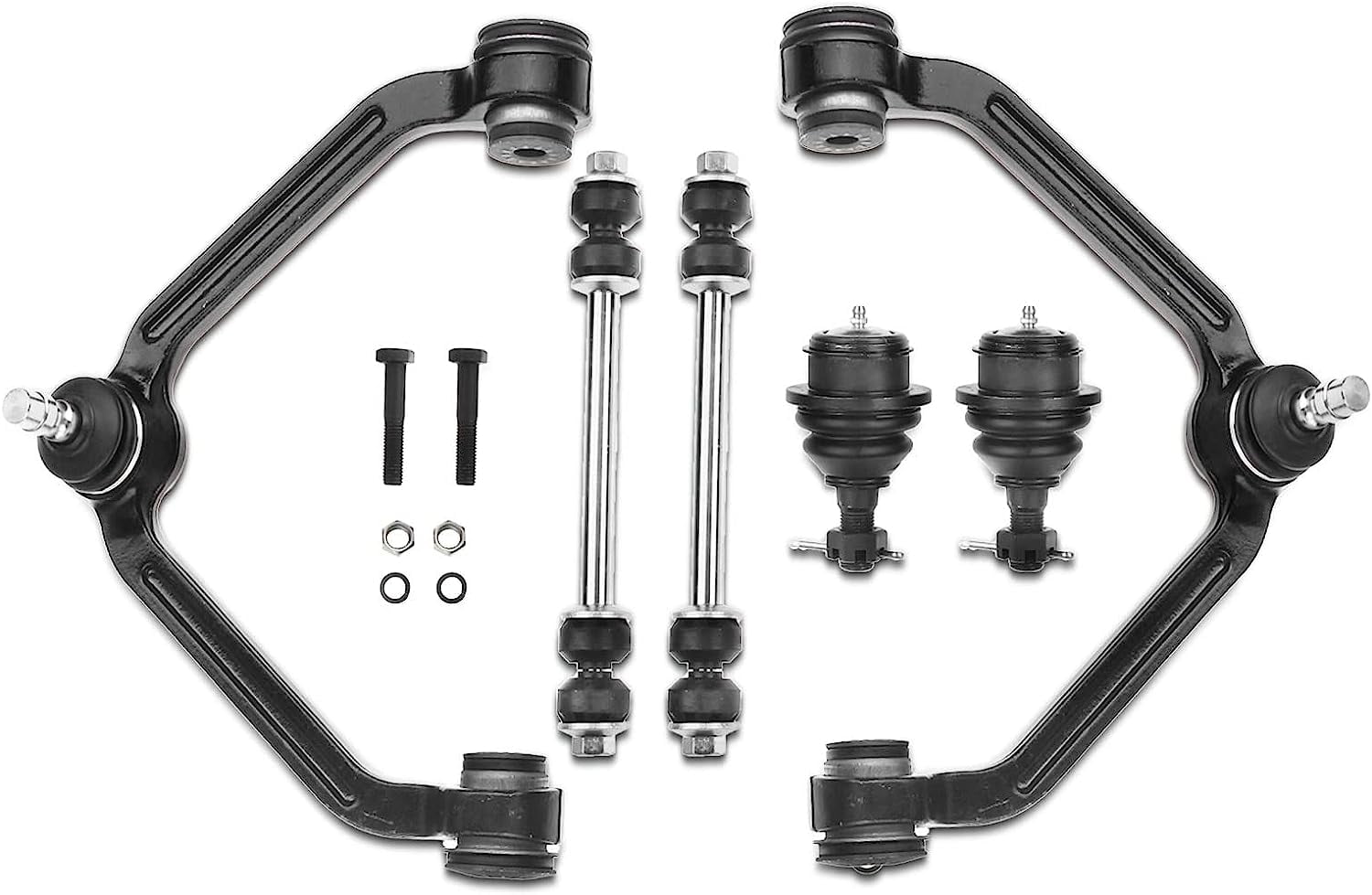 APremium 6Pcs Front Suspension Kit Upper Control Arm Ball Joint Sway