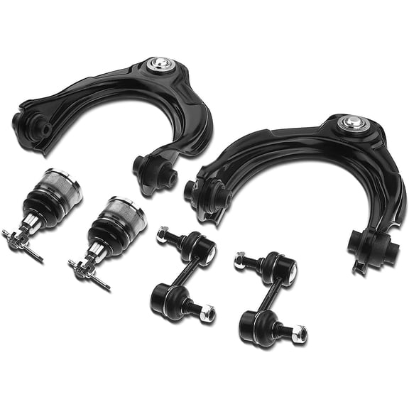 A-Premium 6Pcs Front Suspension Kit Upper Control Arm Ball Joint Sway Bar Link Stabilizer Link Compatible with Honda Accord 2008-2012 Acura TSX 2009-2014