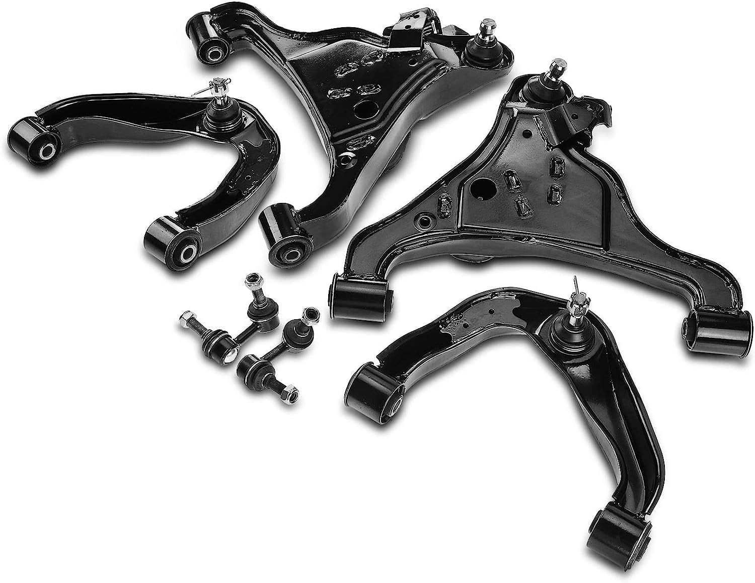 A Premium 6Pcs Front Suspension Kit, Lower Control Arm Sway Bar 並行輸入品 Axle Bar A-Premium 6Pcs Front Suspension Kit Upper Control Arm