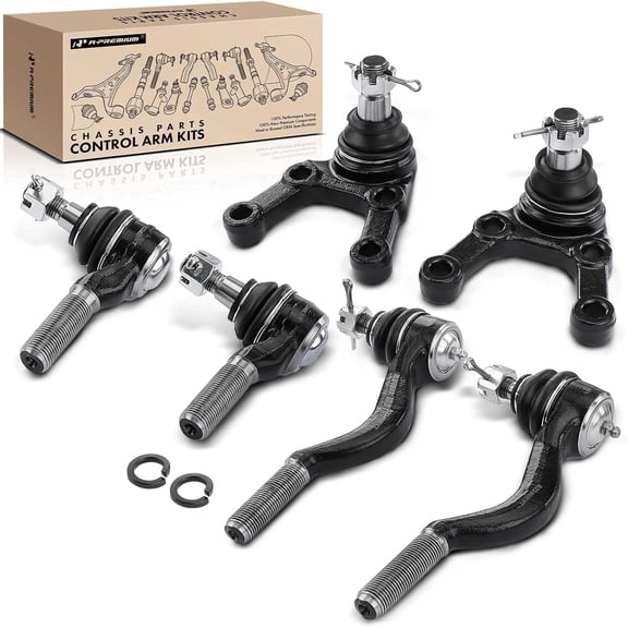 A-Premium 6Pcs Front Tie Rod End Lower Ball Joint Compatible with Dodge D50 1982 Ram 50 1983-1993 Power Ram 50 1983-1986 Raider 1987-1989 Mitsubishi Mighty Max 1983-1994 Montero 1983-1991