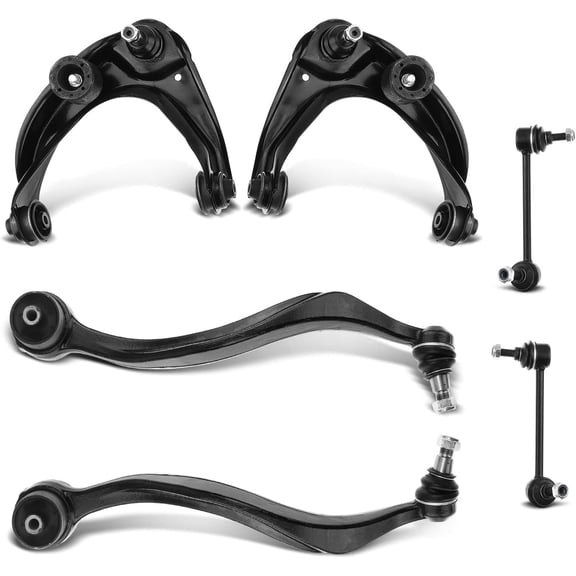 A-Premium 6Pcs Front Upper and Lower Control Arms Assembly Compatible with Ford Fusion 06-10 Mazda 6 03-08 Lincoln MKZ 07-09 Zephyr 06 Mercury Milan