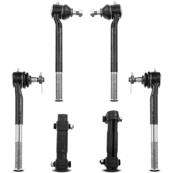 A-Premium 6Pcs Inner Outer Tie Rod End Compatible with Chevrolet S10 1996-2003 Blazer 1996-2005 GMC Jimmy 1996-2002 Sonoma 1996-2003 RWD