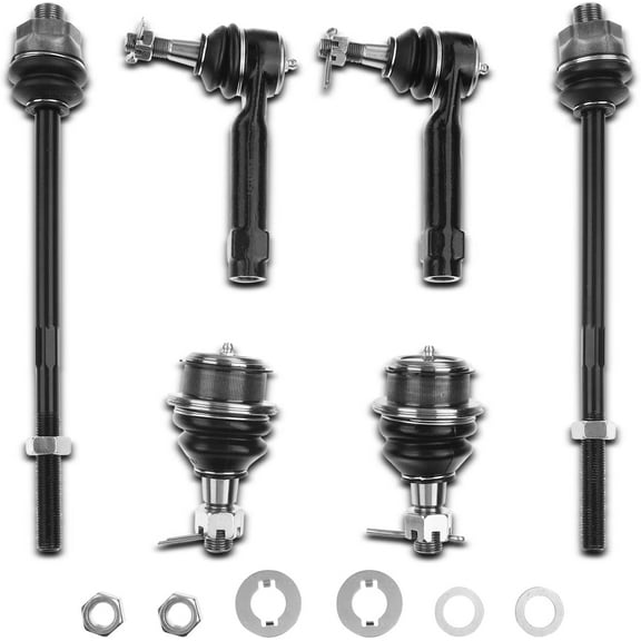 A-Premium 6Pcs Inner and Outer Tie Rod End Kit Front Lower Ball Joints Compatible with Chevrolet Silverado 1500 Avalanche Suburban 1500 Tahoe GMC Sierra Yukon XL 1500 Cadillac Escalade