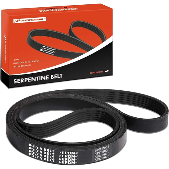 A-Premium 75.13 Inch Engine Serpentine Drive Belt Compatible with Subaru Forester 2014-2018, WRX 2015-2021 & Chevrolet Impala & Buick LaCrosse & Cadillac XTS, CT6 & Kia Telluride & Hyundai Palisade