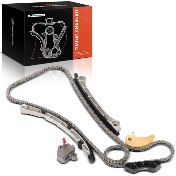 A-Premium 7PCS Engine Timing Chain Kit W/Tensioner & Guide Compatible with Mazda - 3 2007-2013, 6 2006-2007, CX-7 CX7 2007-2012 - L4 2.3L