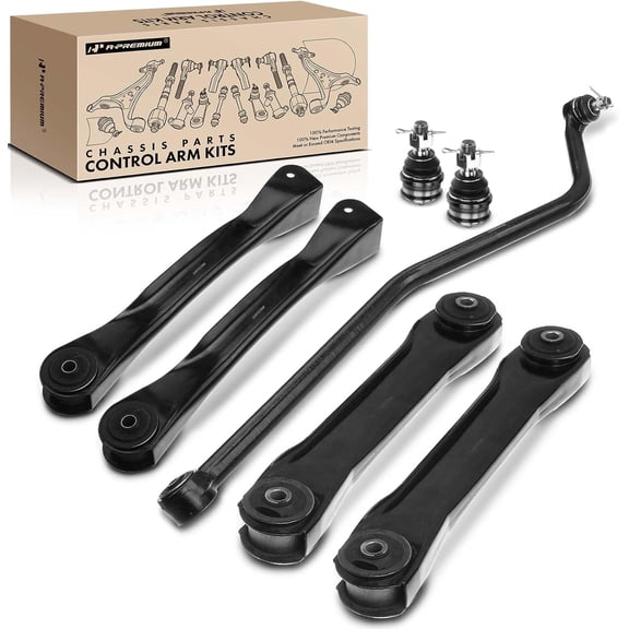 A-Premium 7Pcs Front Control Arms Lower Ball Joints Track Bar Compatible with Jeep Grand Cherokee 1993 1994 1995 1996 1997 1998 Sport Utility
