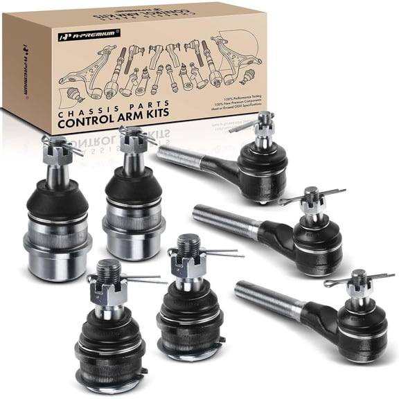 A-Premium 7Pcs Suspension Kit Inner Outer Tie Rod End Ball Joint Compatible with Jeep Grand Cherokee 93-98 Wrangler 91-95/97-06 Cherokee 91-01 TJ 97-06 Comanche 91-92