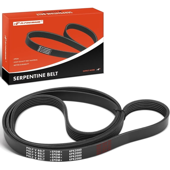 A-Premium 81.96 Inch Engine Serpentine Belt Compatible with Ford Escape 2001-2004, Ranger 1995-2001, Windstar & Cadillac CTS & Chevrolet Caprice & Mazda B2300, B2500, MPV, Tribute & Mercury Cougar