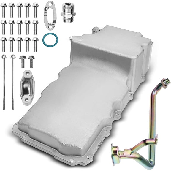A-Premium #81074, 302-1 LS Swap Retrofit Oil Pan Kit Compatible with 1955-1987 GM LS1 LS6 LS2 LS3 LS6 LSX 4.8L 5.3L 5.7L 6.0L 6.2L SBC BBC RWD