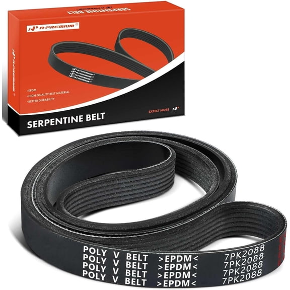 A-Premium 82.2 Inch Engine Serpentine Belt Compatible with Toyota & Lexus Cars - Camry 2007-2011, Sienna 2007-2010, Avalon 2005-2012, ES350 2007-2012, RX350 2007-2009, V6 3.5L - Replace 90916A2010