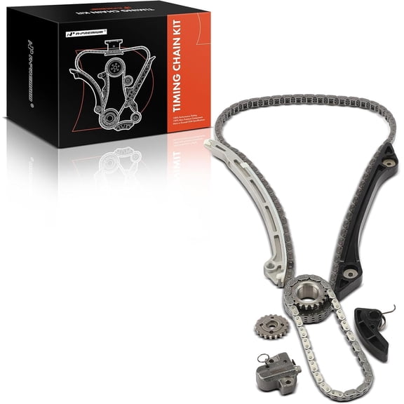 A-Premium 8PCS Engine Timing Chain Kit W/Sprocket & Tensioner & Guide Compatible with Ford & Lincoln - Explorer 2012-2019, Escape, Fusion, Focus, Edge, Mustang, Taurus, MKZ, MKC, MKT - L4 2.0L 2.3L