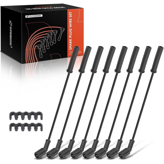 A-Premium 8PCS Ignition Spark Plug Wires Compatible with Chrysler, Dodge, Jeep Vehicles - 4.7L Engine - Aspen 2008-2009, Ram 1500 & Dakota 2008-2010, Grand Cherokee 2008-2009, Commander 2008-2009