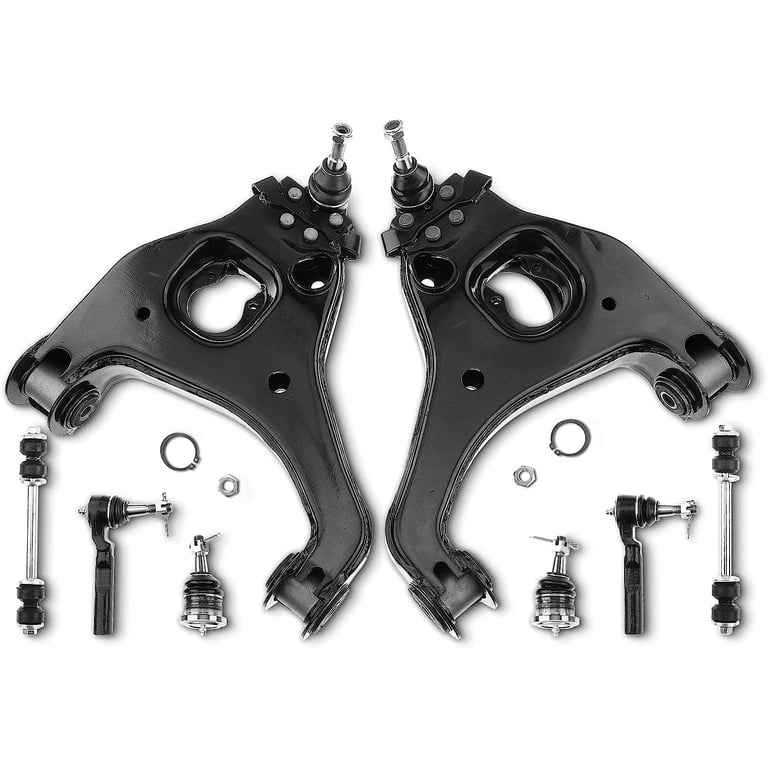 Front Sway Bar Tie Rod Control Arm & Ball Joint Kit For GMC Sierra 1500 1999-2006