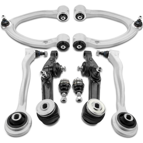 A-Premium 8Pcs Front Lower Upper Rearward Forward Control Arm with Ball Joint Compatible with Mercedes-Benz S350 S65 AMG 2006, S430 S500 2000-2002, S55 AMG S600 2001-2006