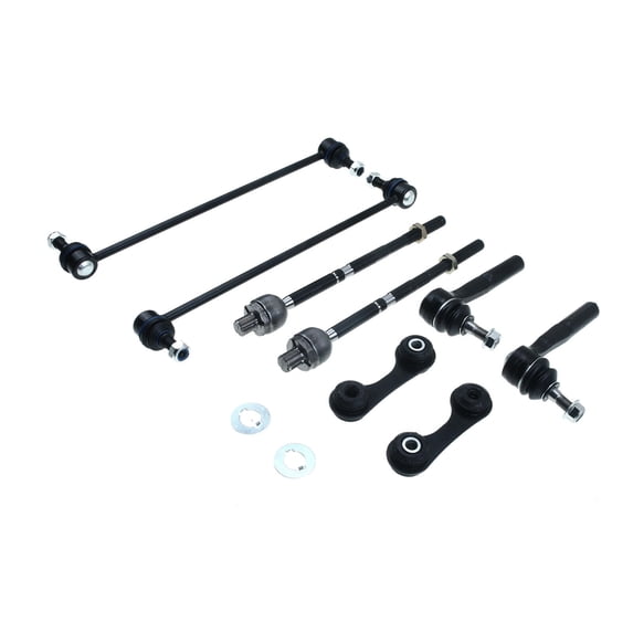 A-Premium 8Pcs Front Rear Suspension Kit Tie Rod End Compatible with Saab 9-3 2006-2009 V6 2.8L