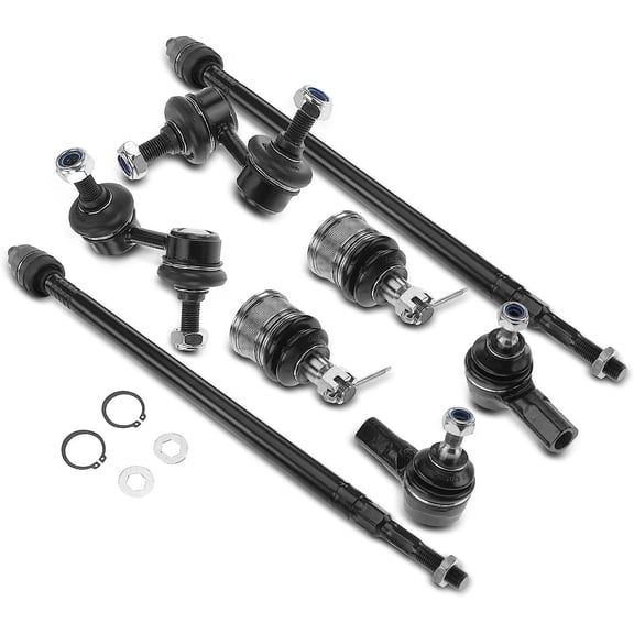 A-Premium 8Pcs Front Suspension Kit Inner Outer Tie Rod End Sway Bar Link Ball Joint Compatible with Honda CR-V CRV 2002-2006 L4 2.4L