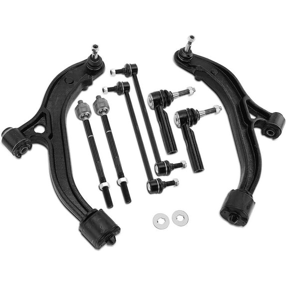A-Premium 8Pcs Front Suspension Kit, Lower Control Arm with Ball Joint, Sway Bar Link, Tie Rod End, Compatible with Dodge Grand Caravan/Caravan Chrysler Town & Country 2001-2004 Voyager 2001-2003