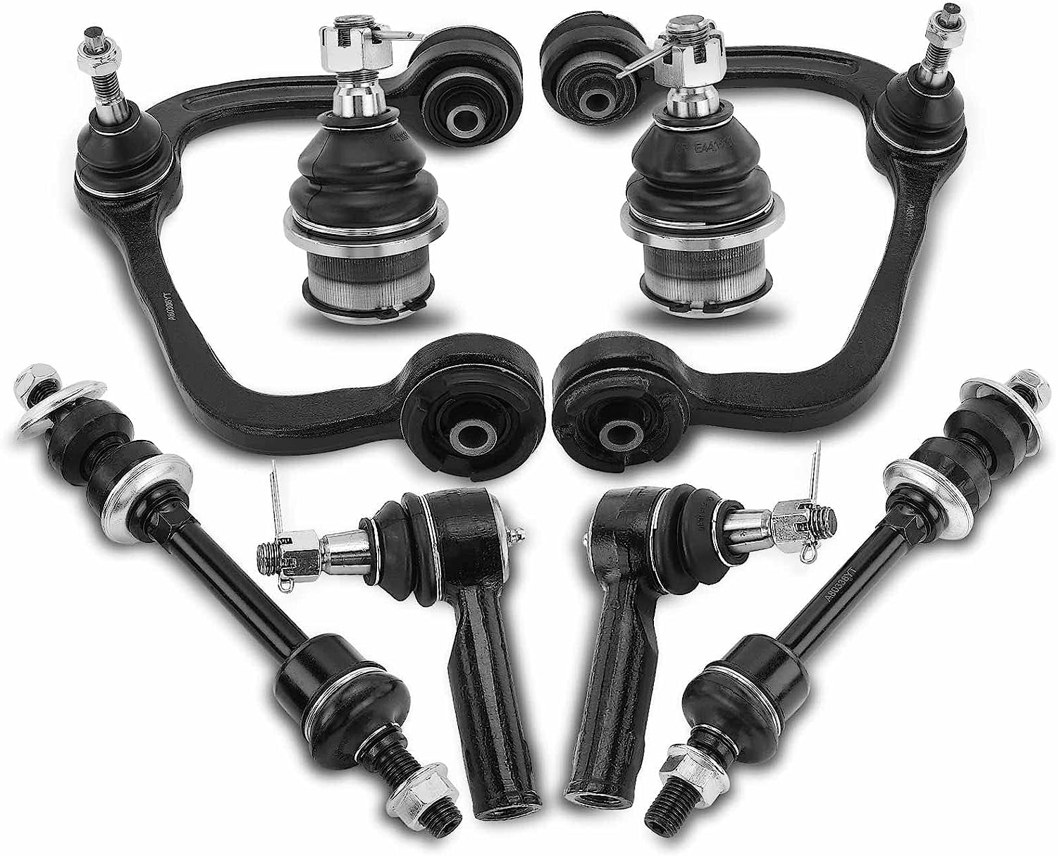 A-Premium 8Pcs Front Suspension Kit Upper Control Arm, Ball Joint, Sway Bar  Link, Tie Rod End, Compatible with Ford F-150 F150 2005-2008 Lincoln Mark 