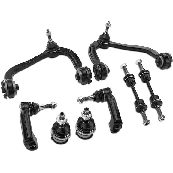 A-Premium 8Pcs Front Suspension Kit Upper Control Arm, Ball Joint, Sway Bar Link, Tie Rod End, Compatible with Ford F-150 F150 2009-2014 4WD
