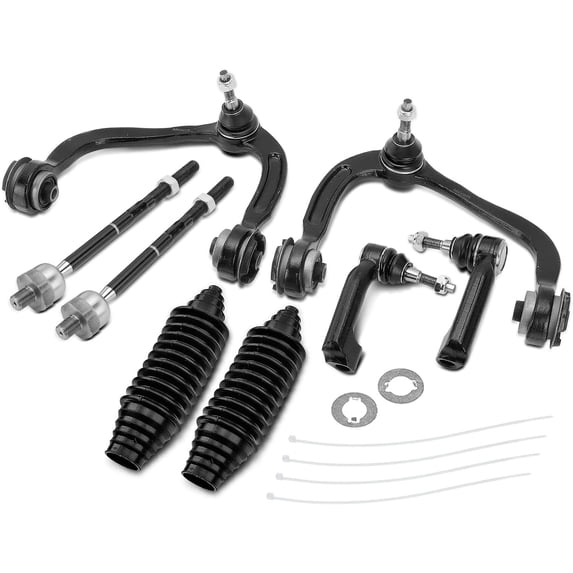 A-Premium 8Pcs Front Suspension Kit, Upper Control Arm with Ball Joint, Tie Rod End, Rack Boot Kit, Compatible with Ford F-150 F150 2009-2014 Expedition Lincoln Navigator 2007-2014