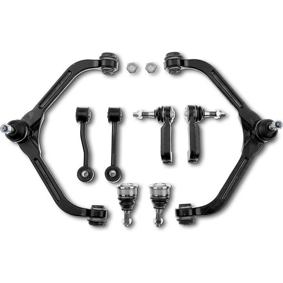A-Premium 8Pcs Front Suspension Kit, Upper Control Arm Lower Ball Joint Outer Tie Rod End Sway Bar Links, Compatible with Jeep Liberty 2005 2006 2007