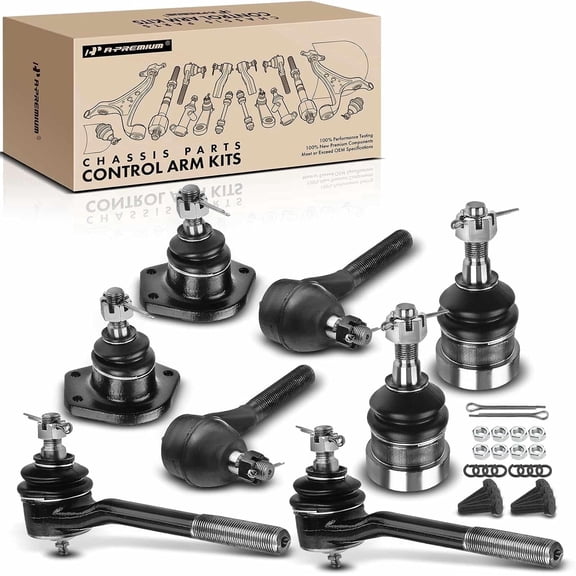 A-Premium 8Pcs Front Suspension Kit, Upper Lower Ball Joint, Inner Outer Tie Rod End, Compatible with Ford LTD Crown Victoria Country Squire Lincoln Continental Mark VI Town Car Mercury Colony Park